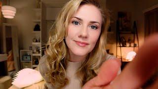 Personal Attention before you fall sleep • ASMR • Soft Spoken • Books, Massage, Cards