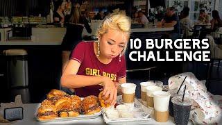 CAN I FINISH 10 BURGERS IN 15 MINUTES?! Win Free Burgers for an Entire Year!! Proper Eats in Vegas