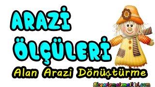 Arazi ölçülerini çevirme, arazi alan dönüştürme