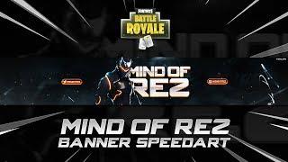 'MindOfRez' - Fortnite YouTube Banner Speedart