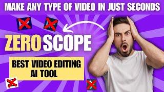 Best Video Editing AI Tool Zeroscope | Zeroscope Text to Video AI Tool Tutorial | T4Techster