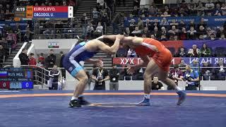 1/4 FS - 86 kg: D. KURUGLIEV (RUS) v. U. ORGODOL (MGL)