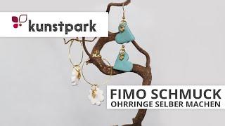 Fimo Schmuck selber machen - DIY Ohrringe - Idee + Anleitung