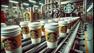 How Starbucks Coffee is Made in a Factory | Coffee Factory Process