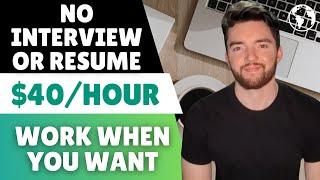 5 Best $40/Hour No Interview No Resume Remote Jobs