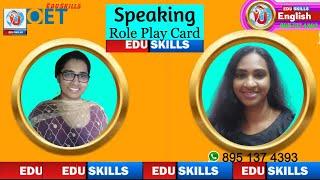 Edu Skills OET: Speaking: Role Play: Dhanya Eldo & Priya Thomas: 13 March 2023: OET made easy