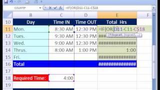 Excel Magic Trick #173: Time Over or Under (Negative Time)