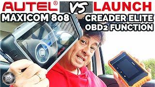 Autel Maxicom 808 VS Launch Creader Elite V2, OBD2 Function on Fiat.