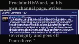 ProclaimHisWord  publicly rejects Calvinism.