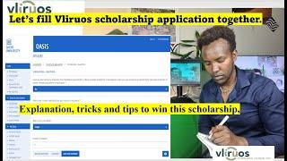 Step-by-Step Guide: Filling Out the VLIR-UOS Scholarship Application Form/with examples and tips