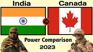 India vs Canada Military Power Comparison 2023 | India vs Canada | world military power