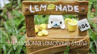 Mamegoma lemonade stand figurine