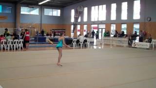 Monique Riddell - Waikato Diocesan School for Girls competing in rhythmic gymnastics