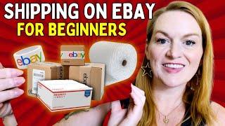 Shipping on eBay for Beginners 2024 | Step by Step Cheapest Method, Free Supplies, Tools