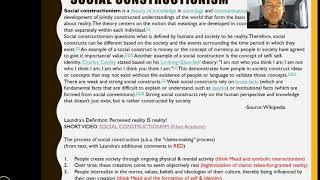 Video Lecture 3   Theoretical Frameworks PART 2   Social Constructionism & Cultural Media Theory