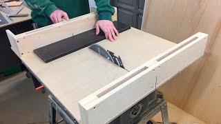 DIY a Big CrossCut Sled for Small Table Saw .