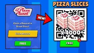 FREE! x4000 PIZZA SLICES  PIZZA PLANET QR CODE | BRAWL STARS QR CODES 2025 | BRAWL STARS NEW UPDATE