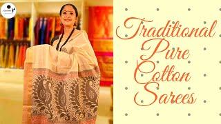 Traditional Pure Cotton Sarees | Pure Cotton Sarees | Sanchita