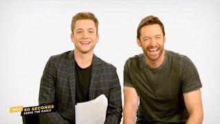 taron and hugh making each other laugh for 7 minutes