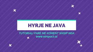 Hyrje ne Programim Java