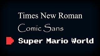 How I Made the Super Mario World Font