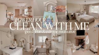 SPEED CLEAN WITH ME | extreme cleaning motivation *POWER HOUR* satisfying clean MAY 2023