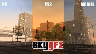 GTA San Andreas | SkyGfx 4.2 - PS2 & Mobile Graphics Mod | Comparison & Tutorial