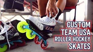 Custom Tour Volt Pro Roller Hockey Skates for Team USA | 2021 World Championships