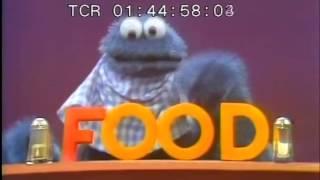 Sesame Street - Cookie Monster and the word "Food"