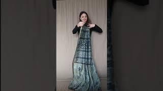 Water drape saree !!! Winter wedding outfit idea !! #sareelove #sareedraping #sareefashion