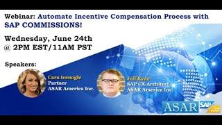 SAP Commissions Demo from ASAR America