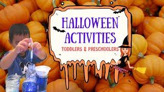 HALLOWEEN ACTIVITIES FOR TODDLERS & PRESCHOOLERS | HALLOWEEN ACTIVITIES AT HOME FOR KIDS