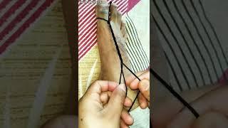 How To Make Black Thread Bracelet For Hand At Home | Black Thread Se Bracelet Kaise Banaye