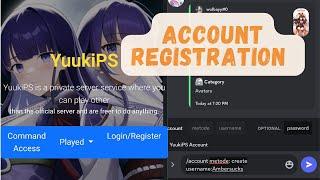 How to make a account in genshin private server | Yuuki private server