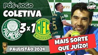 COLETIVA ABEL FERREIRA | PÓS-JOGO | PALMEIRAS 3X1 MIRASSOL | PAULISTÃO 2024 | AO VIVO