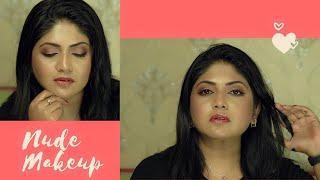 NUDE MAKEUP LOOK FOR INDIAN/TAN SKIN | @justbarnaa @juzbsquad