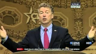 Sen. Rand Paul (R-KY) remarks at CPAC (C-SPAN)