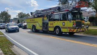 HCFR Quint 42, HCSO Sheriff Cruiser on Scene to an MVA 12-29-2023