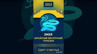 Китайский гороскоп на 2023 год Змея Цвет Счастья #гороскоп #удача #счастье #цвет #2023 #змея #успех