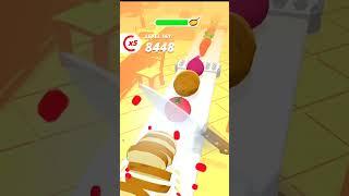 fruits cutting awesome cool gameplay . #ytshorts #gameforu #minishorts #stackball #jumpingball