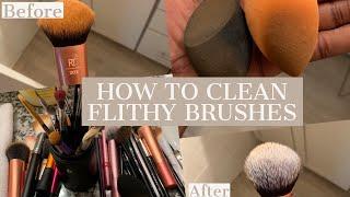 HOW TO CLEAN YOUR MAKEUP BRUSHES USING DIAL SOAP