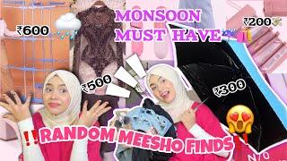 Meesho random finds‼️️monsoon must have️️Umbrella , cloth stand , kurti ,footwear‼️ must watch