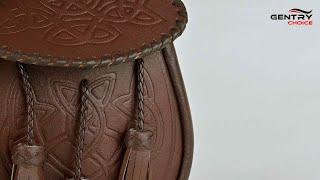 Celtic Embossed Sporran Brown | Gentry Choice