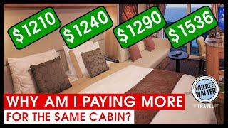 Why Are You Paying MORE For the SAME Cabin? #Cruise