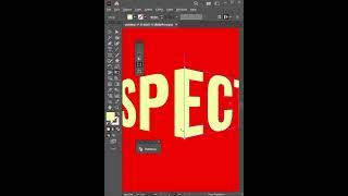 Perspective Text effect in illustrator #illustratortips #learnillustrator #shorts #logo