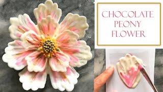 How to make a Chocolate Flower | Peony Style