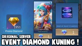 LOGIN SEKARANG, DIAMOND KUNING ORIGINAL SERVER ! DI JAMIN BELI SKIN 1 DIAMOND !!