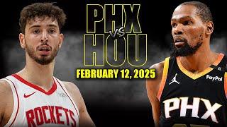 Phoenix Suns vs Houston Rockets Full Game Highlights - February 12, 2025 | NBA Regular Season