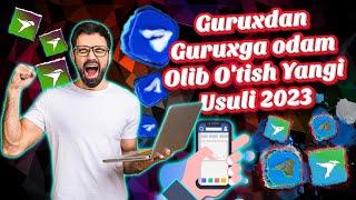 TELEGRAM GURUHDAN GURUHGA ODAM OLIB OTISH YANGI USULI 2023 || PAPKALI ODAM QO'SHISH YANGI USULI 2023