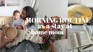 my morning routine with a baby as a stay at home mom